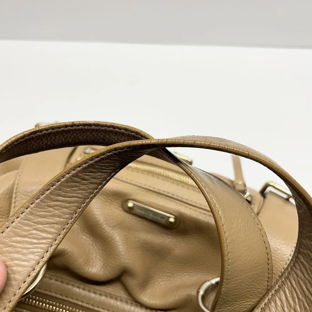 Michael Kors Austin Pebbled Leather Satchel Bag Hobo Shoulder Bag‎ Gold Hardware